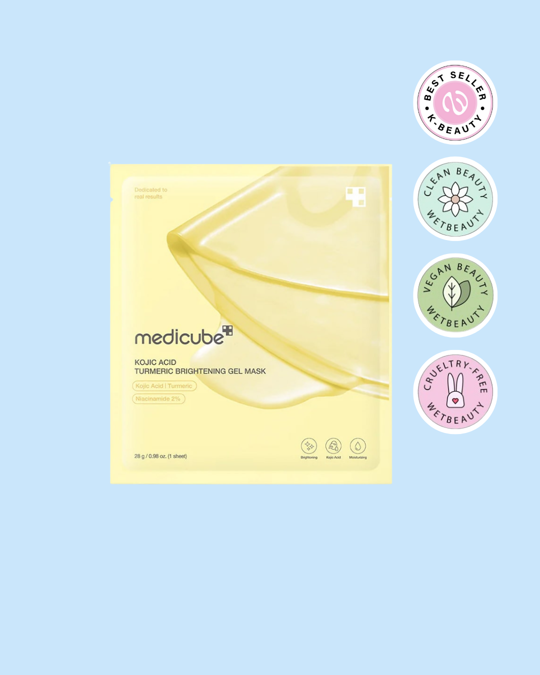 Medicube Kojic Acid Turmeric Brightening Gel Mask 1pc