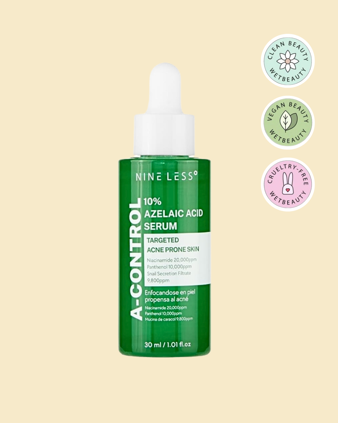 NINE LESS A-Control 10% Azelaic Acid Serum 30ml