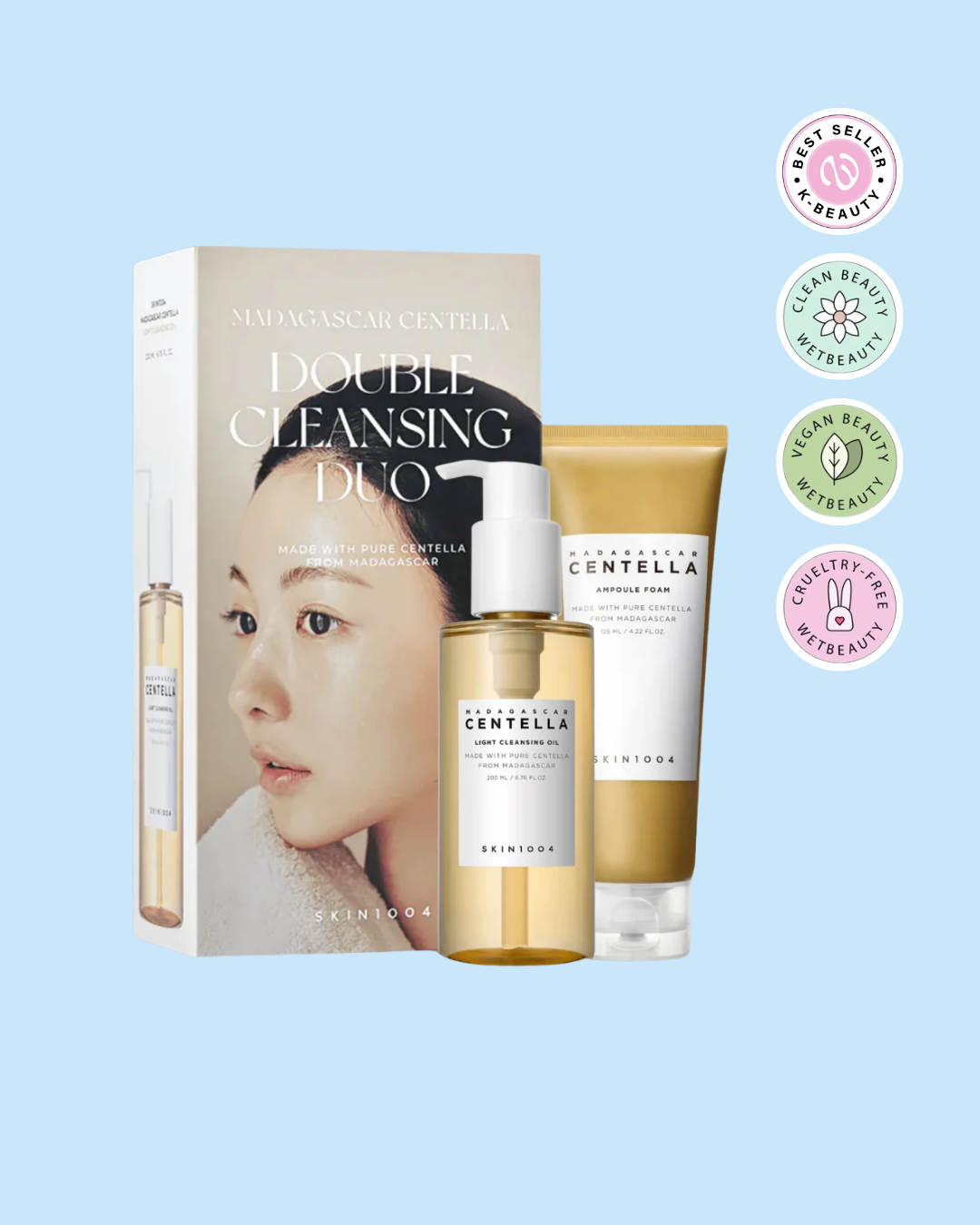 Skin1004 Madagascar Centella Double Cleansing Duo Set 200ml y 125ml